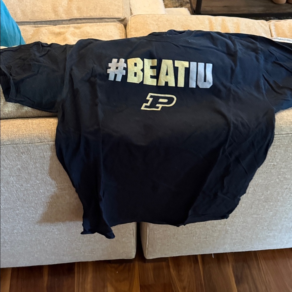 Purdue Black Short Sleeve Tee